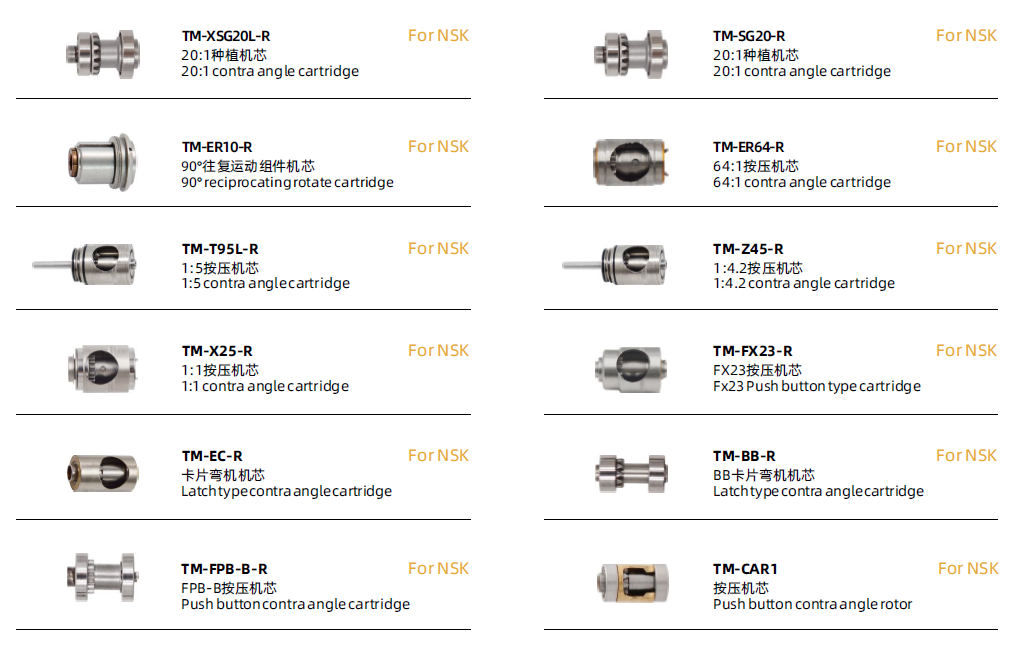 cartridge of low speed handpiece cartridge of low speed handpiece